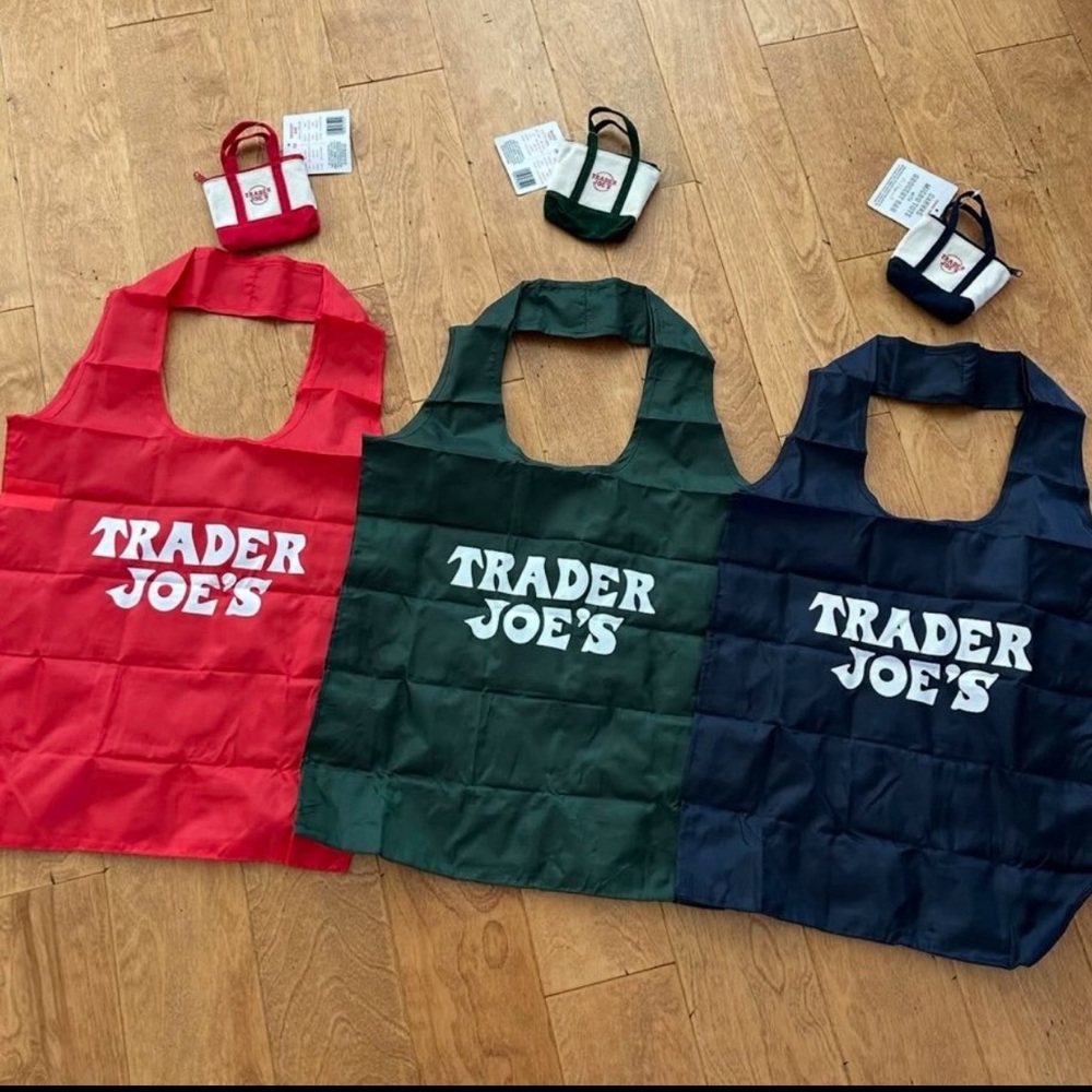 Trader Joe's BLUE Micro Mini Tote Bag